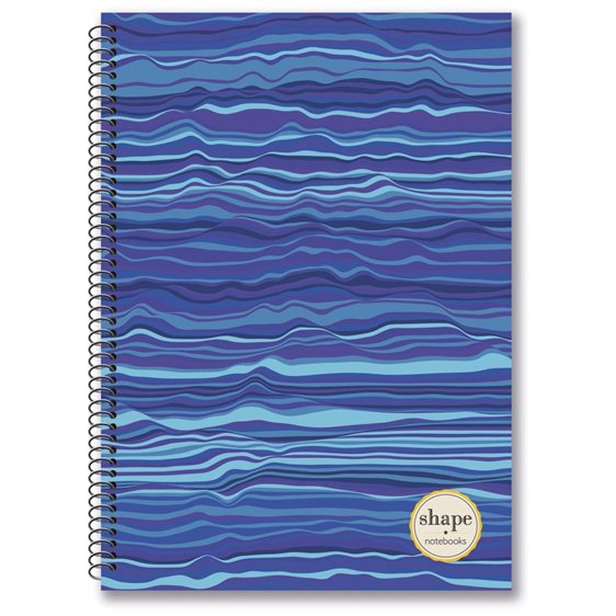 Τετράδιο Σπιράλ 17x25 Shape Waves 3Θεμ.90φ.