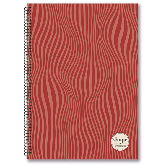 Τετράδιο Σπιράλ 17x25 Shape Lines 3Θεμ.90φ.
