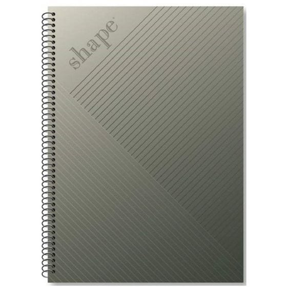 Τετράδιο Σπιράλ 17x25 Shape Metal 3Θεμ.90φ.