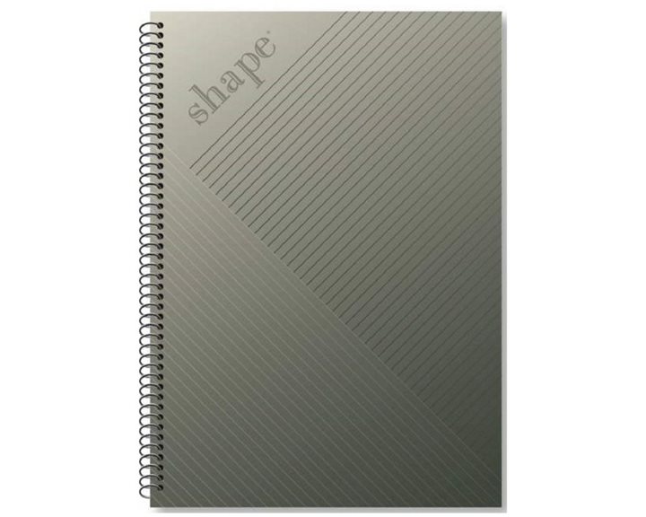 Τετράδιο Σπιράλ 17x25 Shape Metal 4Θεμ.120φ.