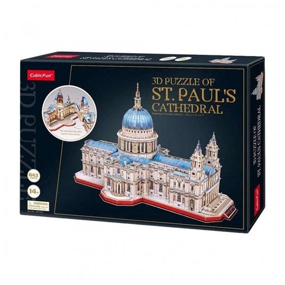 Παζλ CubicFun 3D St. Paul’s Cathedral 643 Κομμάτια MC270H