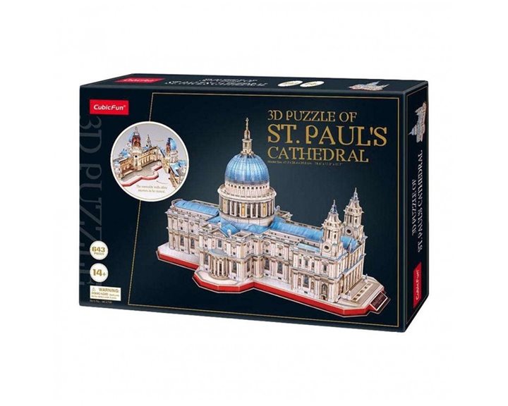 Παζλ CubicFun 3D St. Paul’s Cathedral 643 Κομμάτια MC270H