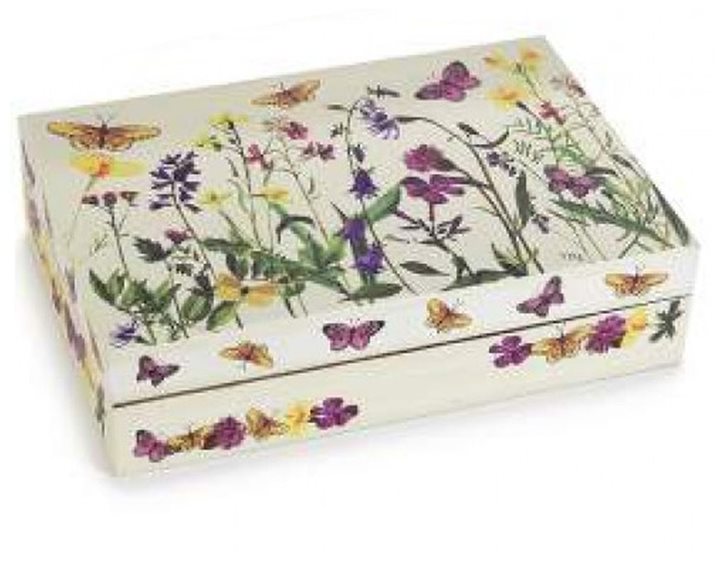 Ξύλινο Κουτί με 6 Θήκες για τσάι 24 x 16 x 6εκ. Wildflowers