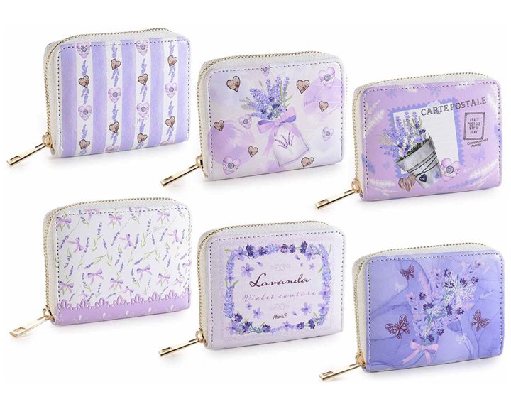 Πορτοφόλι με Φερμουάρ 11 x 2,5 x 9 εκ. Lavender