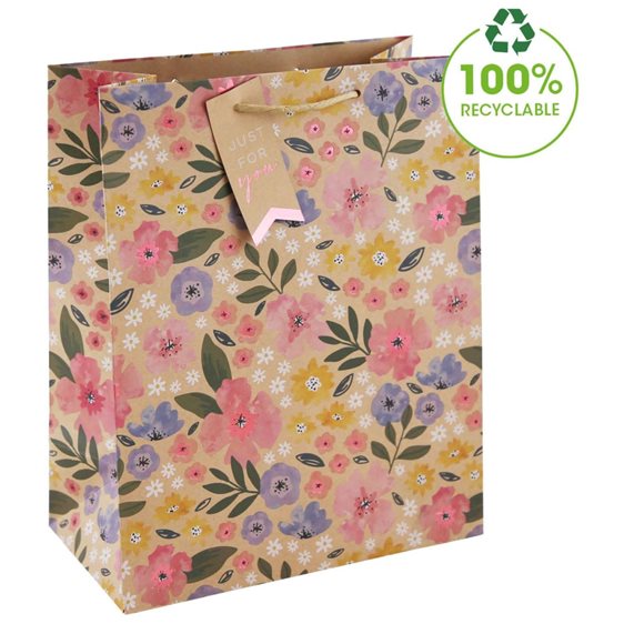 Τσάντα Δώρου 26.5x33x14 Floral