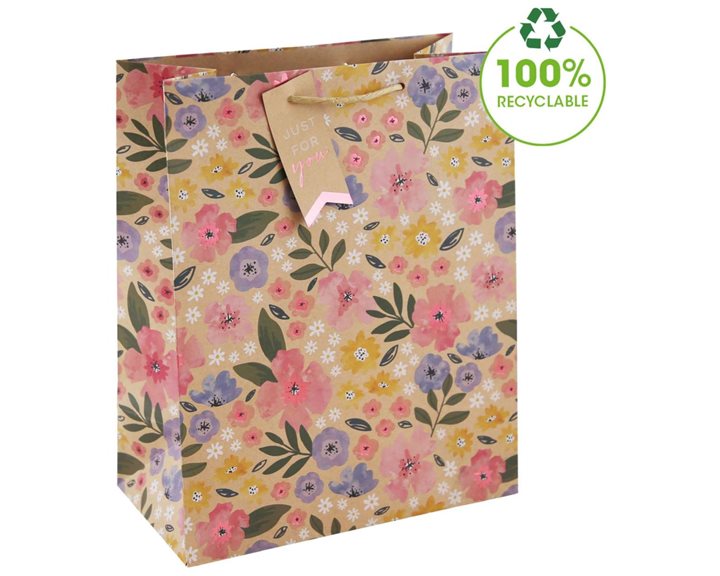 Τσάντα Δώρου 26.5x33x14 Floral