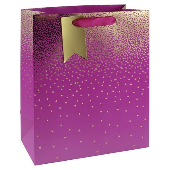 Τσάντα Δώρου 26.5x33x14 Foil Pink