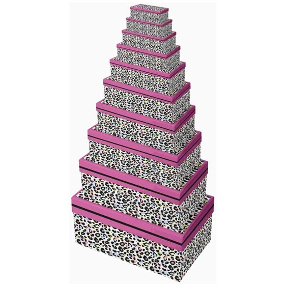 Κουτί Δώρου31.5x21.5x14cm Leopard Print