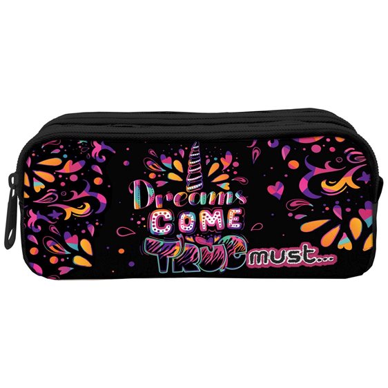 Κασετίνα Must Energy με δύο φερμουάρ 20x6x9cm Dreams Come True