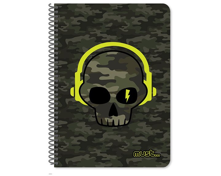 Τετράδιο Σπιράλ Must 17x25 2Θ 60φ Boy Zone