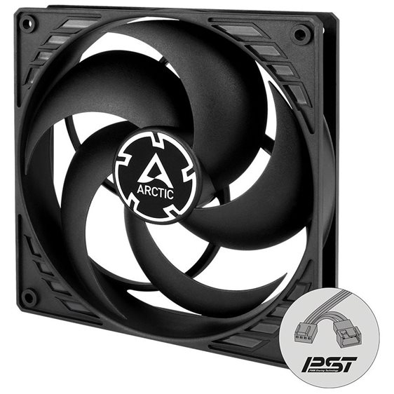 Arctic P14 PWM PST CO – 140mm Pressure Optimized Case Fan | PWM Controlled Speed With PST, Dual Ball