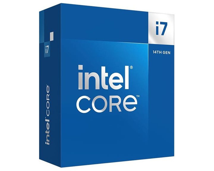 INTEL CPU CORE i7 14700, 20C/28T, up to 5.4GHz, CACHE 33MB, SOCKET LGA1700 14th GEN, GPU, BOX, FAN, 3YW.