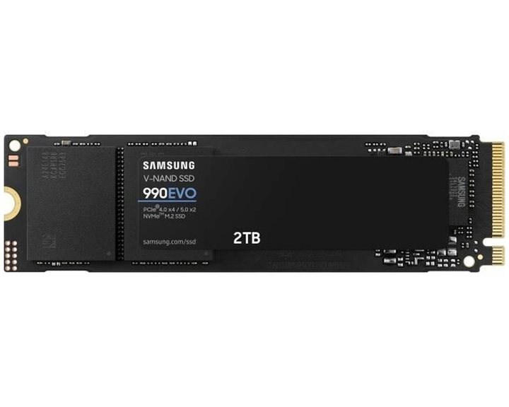 Samsung Ssd M.2 Nvme Pci-E Gen4 2Tb Mz-V9E2T0Bw Series 990 Evo, M.2 2280, Nvme Pci-E Gen4x4, Read 5000Mb/s, Write 4200Mb/s, 5Yw. Mz-V9E2T0Bw