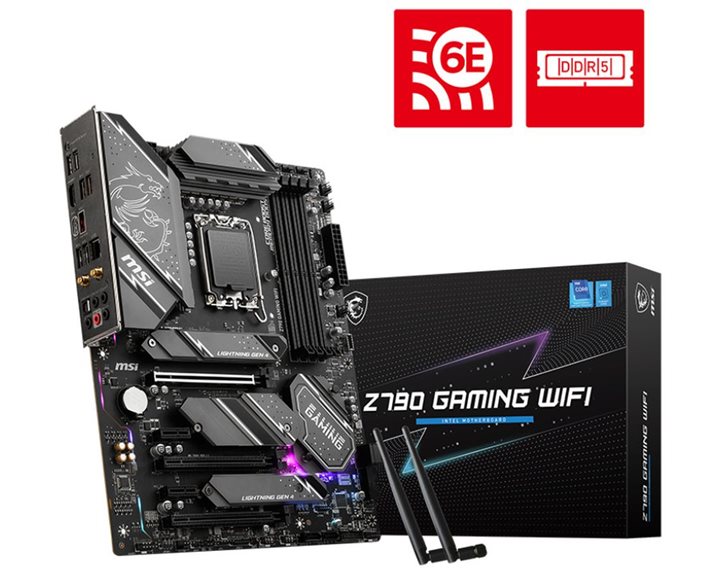 MSI MB Z790 GAMING PLUS WIFI, SOCKET INTEL LGA1700 14th/13th/12th GEN CPU, CS INTEL Z790, 4 DIMM SOCKETS DDR5, DP/HDMI, PCI-E GEN 4.0, 2.5G LAN, WIFI6E, ATX, 3YW.