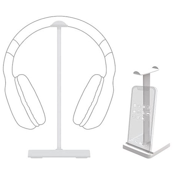 ARMAGGEDDON GAMING HEADPHONE STAND WHITE