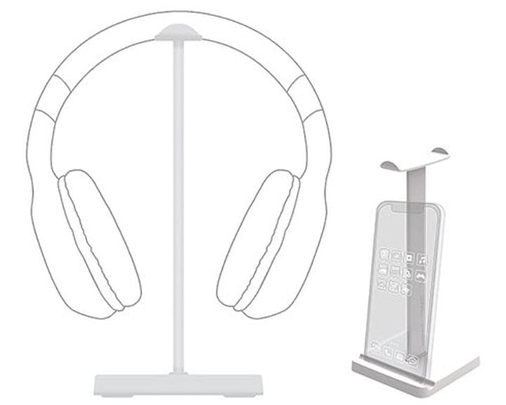 ARMAGGEDDON GAMING HEADPHONE STAND WHITE
