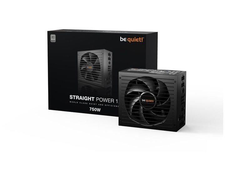 BeQuiet PSU Straight Power 12 750W BN336, Platinum Certified, Modular Cables, Silent Wings 135mm Fan, 10YW. BN336