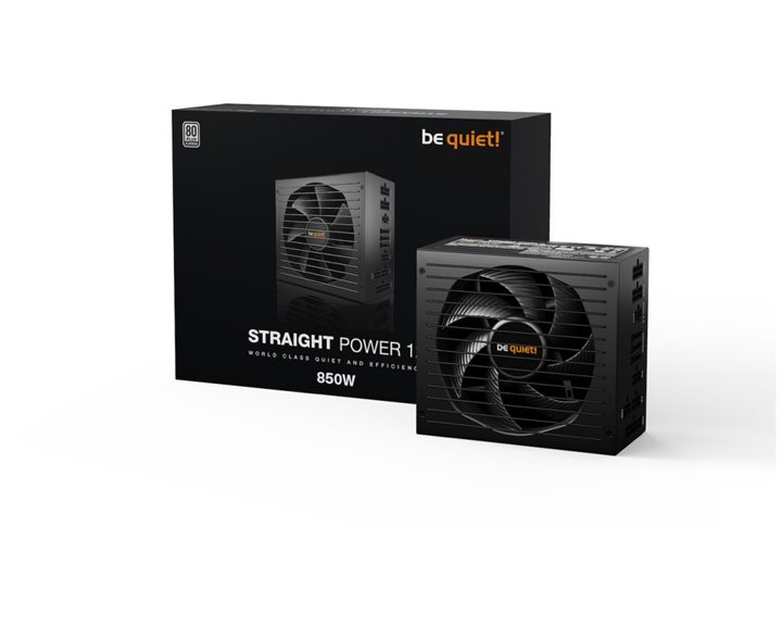 BeQuiet PSU Straight Power 12 850W BN337, Platinum Certified, Modular Cables, Silent Wings 135mm Fan, 10YW. BN337