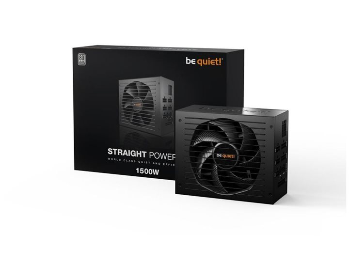 BeQuiet PSU Straight Power 12 1500W BN340, Platinum Certified, Modular Cables, Silent Wings 135mm Fan, 10YW. BN340