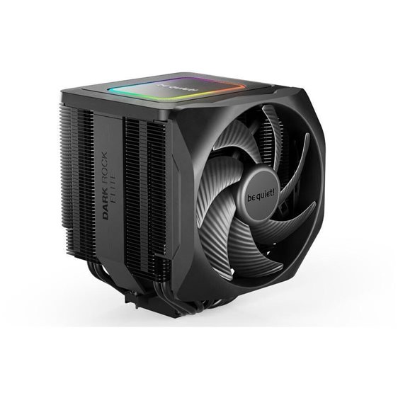 BEQUIET CPU AIR COOLER DARK ROCK ELITE BK037, 280W TDP, INTEL SOCKET LGA 1851/1700/1200/1150/1151/1155, AMD AM4/AM5, DUAL PWM 135MM FAN, BLACK, 3YW.