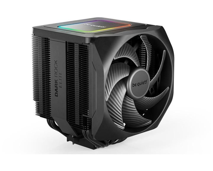 BEQUIET CPU AIR COOLER DARK ROCK ELITE BK037, 280W TDP, INTEL SOCKET LGA 1851/1700/1200/1150/1151/1155, AMD AM4/AM5, DUAL PWM 135MM FAN, BLACK, 3YW.