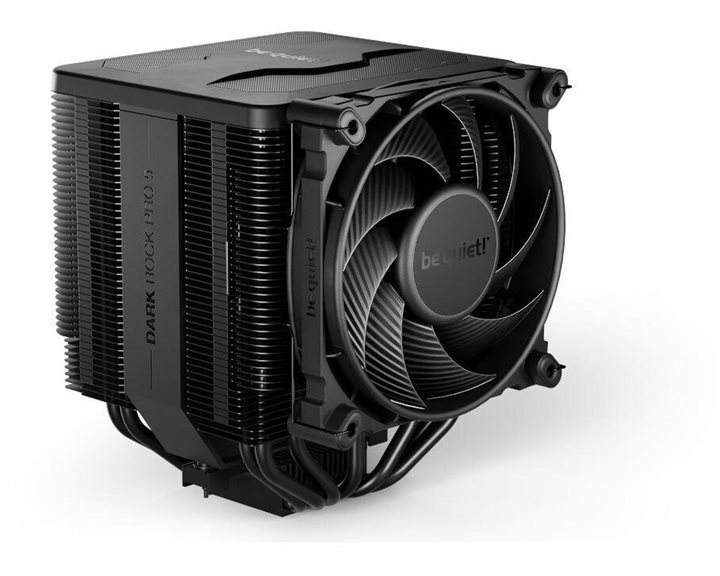 BEQUIET CPU AIR COOLER DARK ROCK PRO 5 BK036, 270W TDP, INTEL SOCKET LGA 1851/1700/1200/1150/1151/1155, AMD AM4/AM5, DUAL PWM 135MM/120MM FAN, BLACK, 3YW.