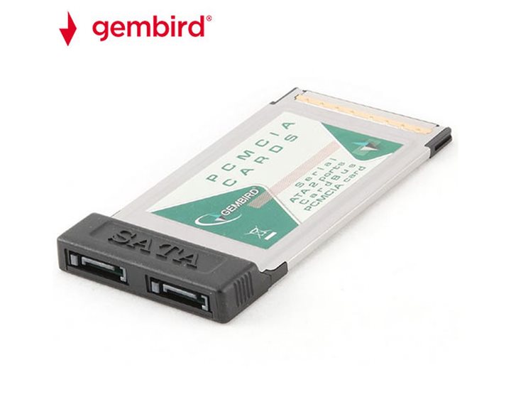GEMBIRD SERIAL ATA CARDBUS PCMCIA CARD 2 SATA PORTS