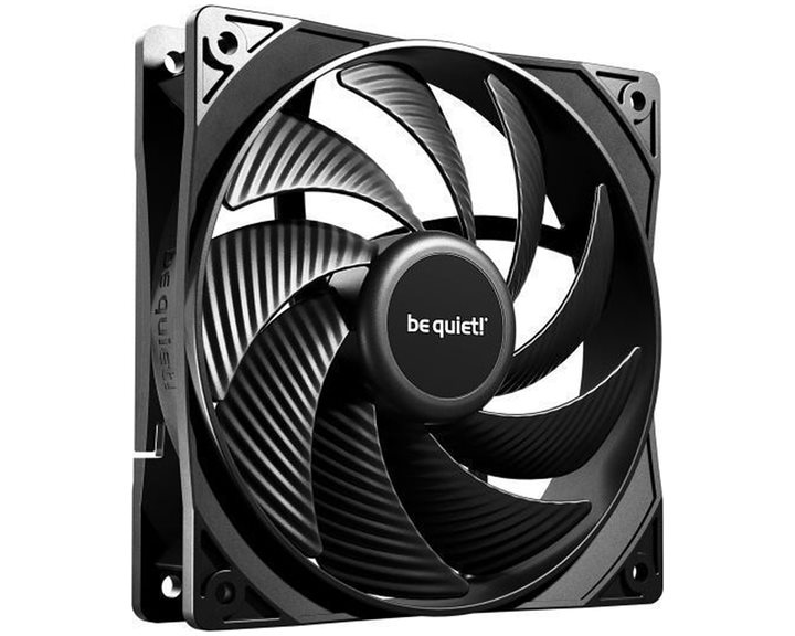 BEQUIET FAN PURE WINGS 3 140MM PWM HIGH-SPEED BL109, 1800RPM, 72,2CFM/122,6M3/H, 30,5dB, Lifespan 80000h, BLACK, 3YW.
