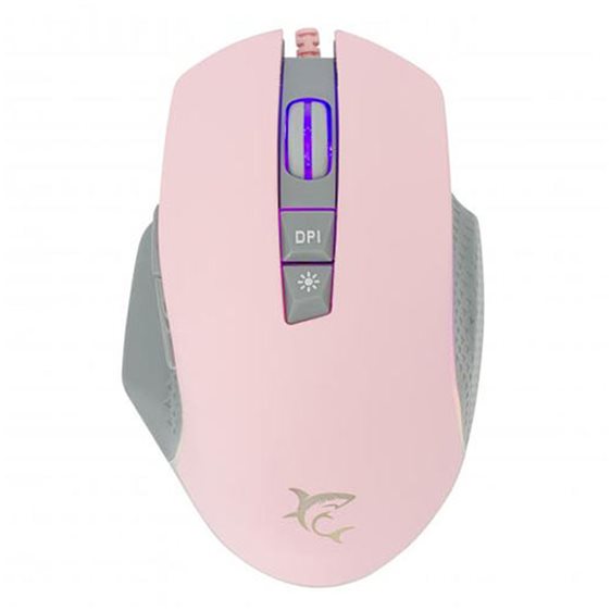 WHITE SHARK RGB GAMING MOUSE GARETH 6400 DPI PINK