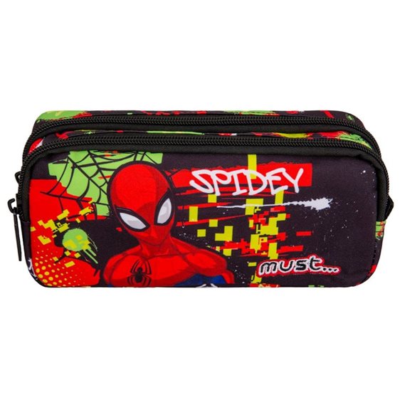 Κασετίνα Must με δύο φερμουάρ Animal Λύκος 21x6x9cm Spiderman