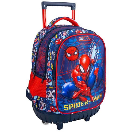 Τσάντα Τρόλλευ Must 34x20x44cm 3 Θήκες Spiderman 508339
