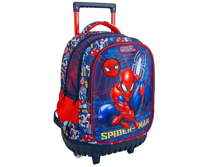 Τσάντα Τρόλλευ Must 34x20x44cm 3 Θήκες Spiderman 508339