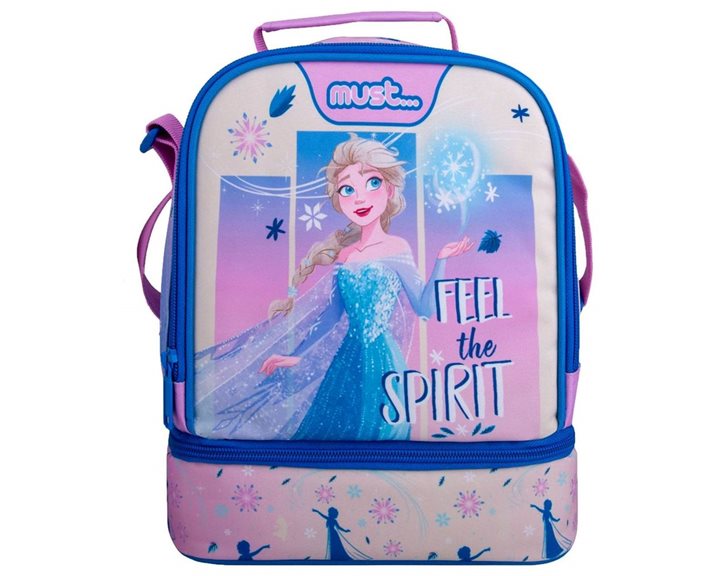 Τσαντάκι Φαγητού Ισοθερμικό Must 22x16x28 Frozen Feel The Spirit