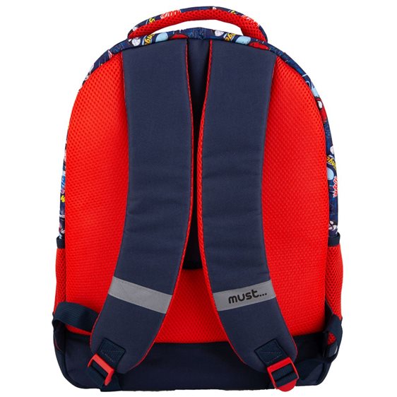 Σακίδιο Πλάτης Must 32x18x43 3Θήκες Spiderman