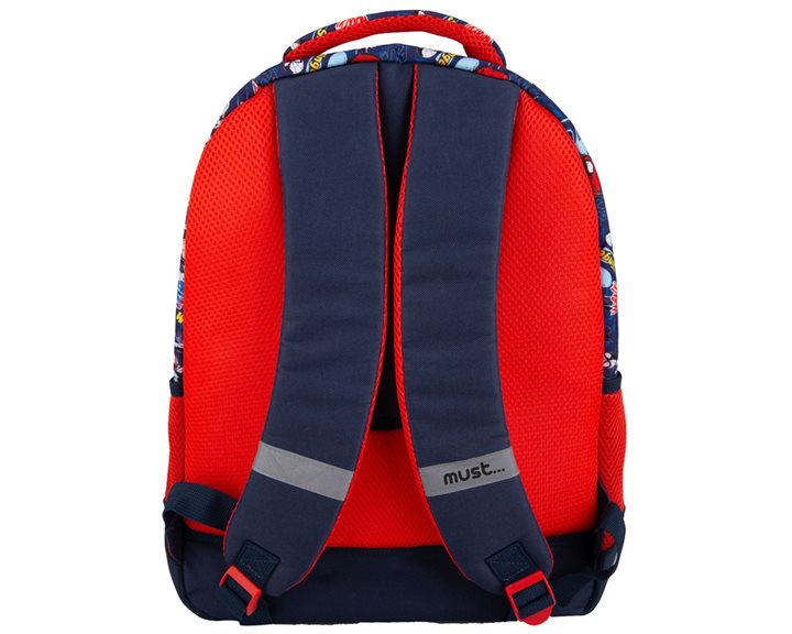 Σακίδιο Πλάτης Must 32x18x43 3Θήκες Spiderman