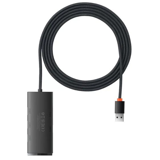 Baseus Lite Series 2m USB 3.0 Hub 5 Θυρών με σύνδεση USB-A (WKQX030201) (BASWKQX030201)