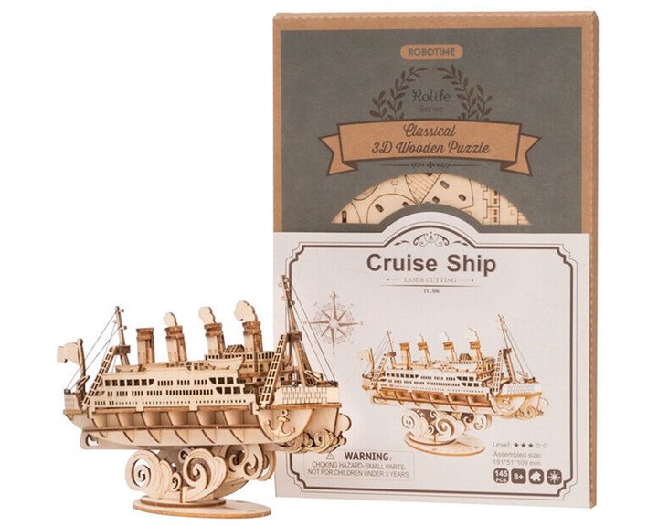 Robotime DIY 3D Puzzle Cruise Ship 145pcs