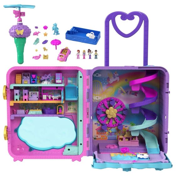 Mattel Polly Pocket Pollyville Βαλιτσάκι - Λούνα Παρκ HKV43