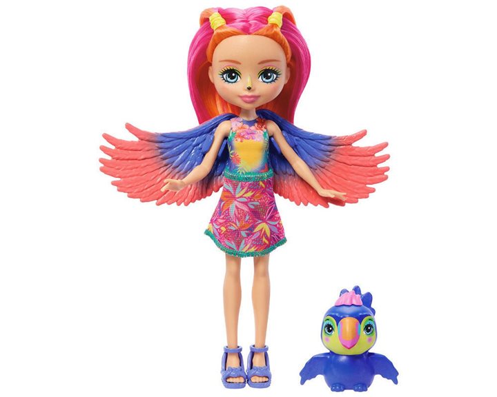 Mattel Enchantimals Sunshine Beach Trippi Toucan and Canopy Doll FNH22 / HRX83