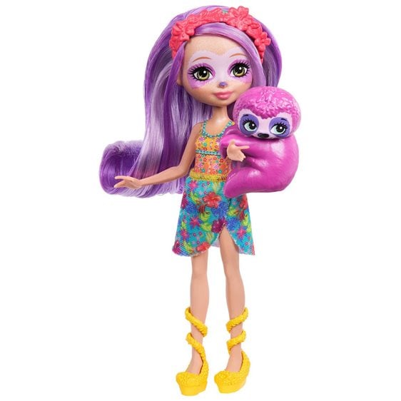Mattel Enchantimals Sunshine Beach Sabindra Sloth and Tang Doll FNH22 / HRX82