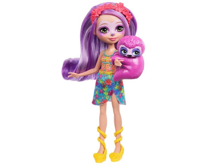Mattel Enchantimals Sunshine Beach Sabindra Sloth and Tang Doll FNH22 / HRX82