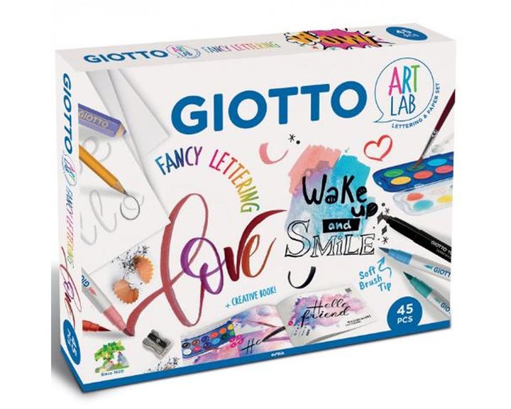 Σετ Δημιουργίας Giotto Art Lab Fancy Lettering 45τμχ.