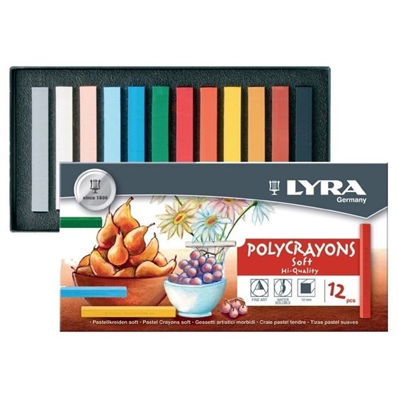 Ξηροπαστέλ Σετ 12τεμ Lyra