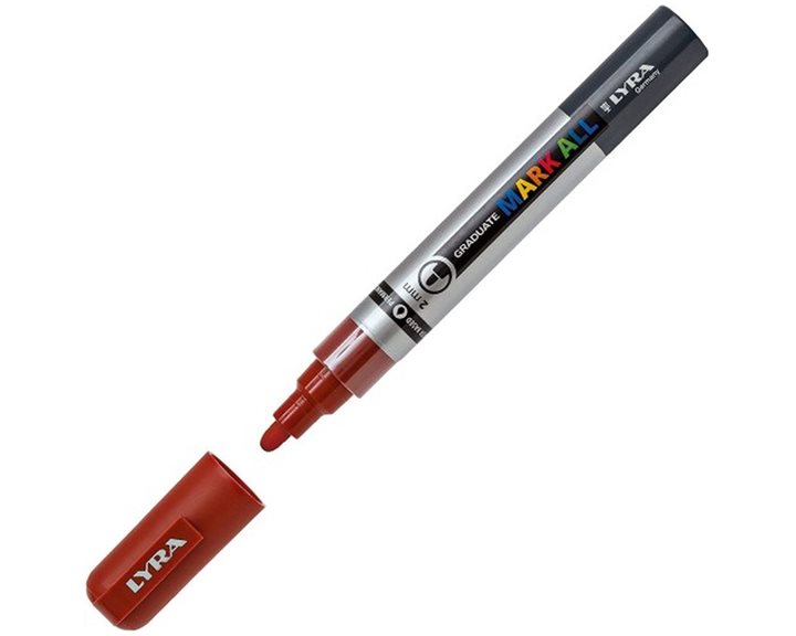 Μαρκαδόροι Ανεξίτηλοι Lyra Graduate Mark All 2mm. Brown 076
