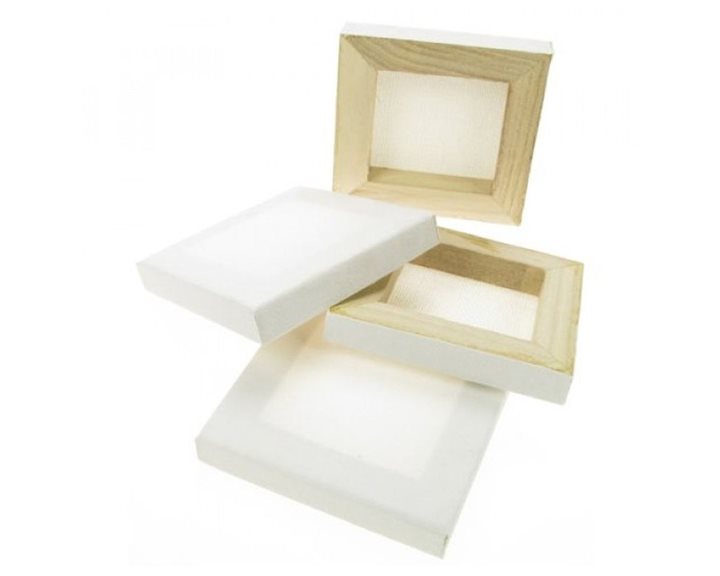 4 Τελάρα Ζωγραφικής Buonarroti 8x10cm Με Βαμβακερό Καμβά