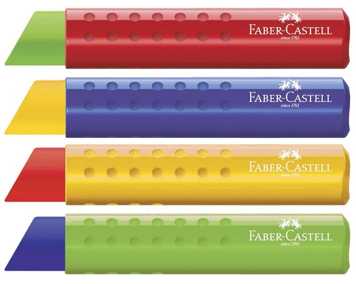Γόμα Faber-Castell Tri Eraser Διαφ,Χρώματα 182334