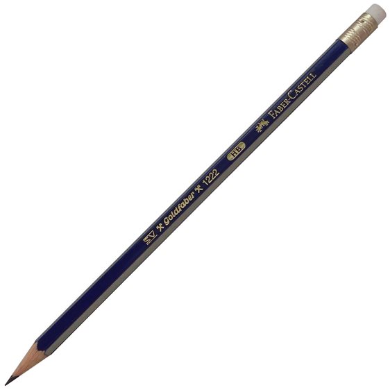 Μολύβι Faber-Castell ΗB Ριγέ Με Γόμα 116800