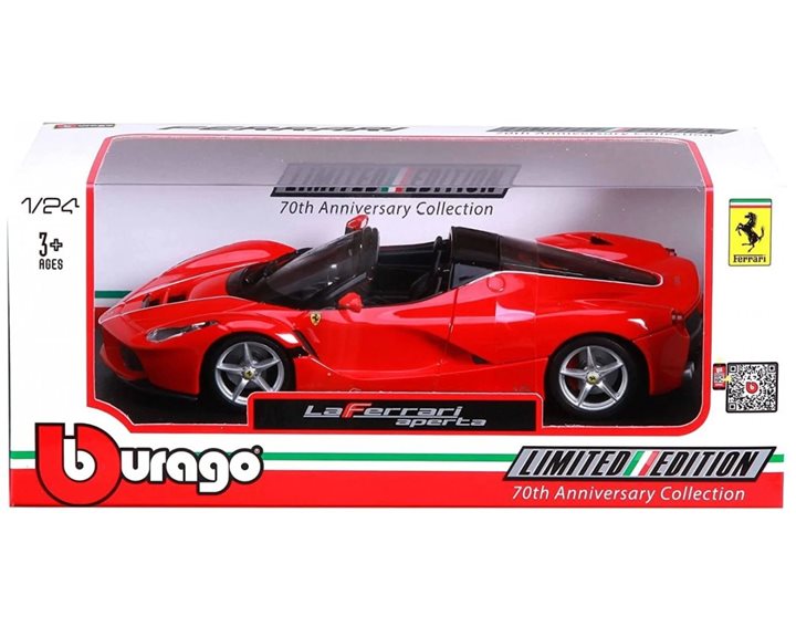 Αυτοκίνητο μεταλλικό Burago 1/24 Ferrari Aperta  26022