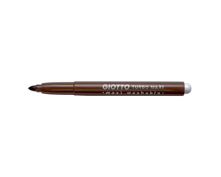 Μαρκαδόρος Giotto 12 Τεμ, Turbo Maxi Καφέ