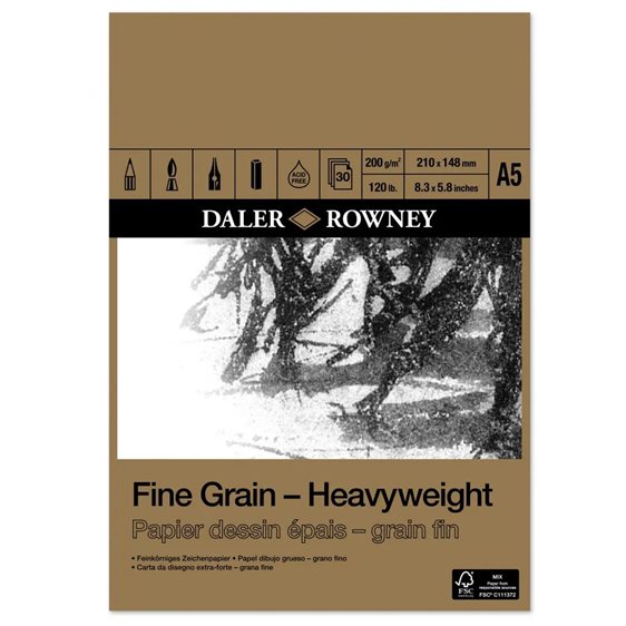 Μπλοκ Fine Grain Heavyweight Pad Α5 200gr 30Φ